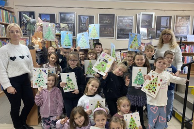 Warsztaty bożonarodzeniowe w bibliotece